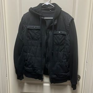 Men’s RVCA black jacket with hood